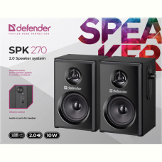Акустика Defender 2.0 SPK-270 10Вт USB Black (65270)