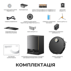 Робот-пилосос Dreame Bot X60 Ultra Complete Black (RLX87DE)