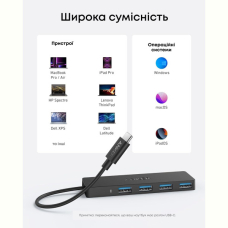 Перехідник Anker PowerExpand Direct 4-in-1 USB-C PD Media Hub 