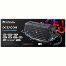 Портативна акустика Defender Octagon Black (65039)