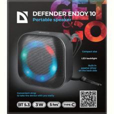 Портативна акустика Defender Enjoy 10 3Вт Black (65009)