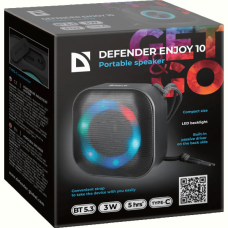 Портативна акустика Defender Enjoy 10 3Вт Black (65009)