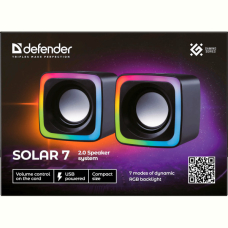 Акустика Defender Solar 7 6Вт Black (65117)