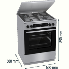 Комбінована плита Gorenje GKS6C71XF (FM6A4D-FPJDB)