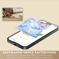 Робот-пилосос Dreame D30 Ultra Black