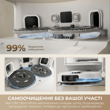 Робот-пилосос Dreame D30 Ultra Black