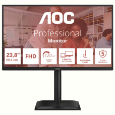 Монiтор 23.8" AOC 24E4CV Black