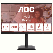 Монiтор 31.5" AOC Q32E4U Black