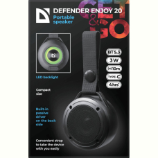 Портативна акустика Defender Enjoy 20 3Вт Black (65920) 