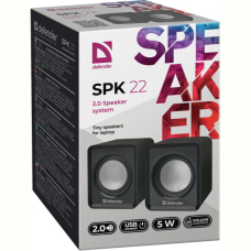 Акустика Defender #1 2.0 SPK 22 2х2,5W USB Black (65503)