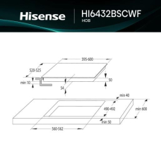 Електрична варильна поверхня Hisense HI6432BSCWF