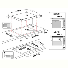 Електрична варильна поверхня Whirlpool WTX6014DCF 