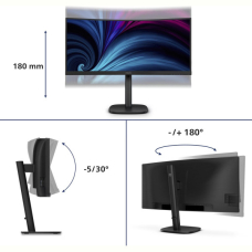 Монiтор 34" Philips 34B2U3600C/00 Black