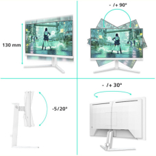 Монiтор 23.8" Philips Evnia 24M2N3201P/00 White