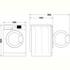 Пральна машина автоматична Indesit OMTWSE 61293 WK UA
