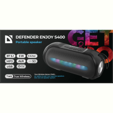 Портативна акустика Defender Enjoy S400 5Вт Black (65399) 