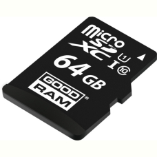 Карта пам'яті GoodRam microSDXC 64GB Class 10 UHS I (M1AA-0640R12) + SD адаптер