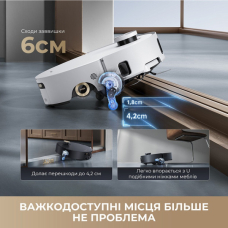 Робот-пилосос Dreame Aqua 10 Roller White 