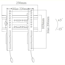 Кронштейн настінний X-Digital STEEL ST215 Black