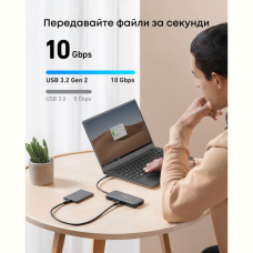 Перехідник Anker PowerExpand 8-in-1 - PD in 100W/HDMI/2xUSB-A/USB-C 10Gbps/LAN/SD Black
