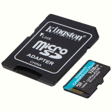 Карта пам'яті Kingston microSD 128GB C10 UHS-I U3 A2 V30 + SD (SDCG4/128GB)