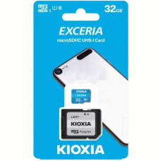 Карта пам'яті Kioxia Exceria microSDHC 32GB Class 10 UHS I (LMEX1L032GG2) + SD адаптер