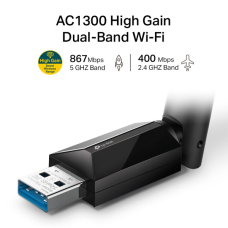 USB-адаптер TP-Link Archer T3U Plus AC1300 USB3.0 MU-MIMO ext. ant