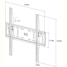 Кронштейн настінний X-Digital STEEL ST315 Black