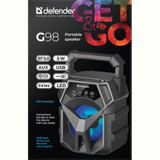 Портативна акустика Defender G98 5W Black (65098) 