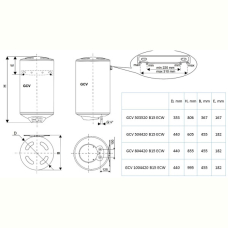 Водонагрівач Tesy BILIGHT CLOUD SLIM GCV 503520 B15 ECW