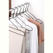 Набір вішалок для одягу Idea Home Black 39.4х21х0.3 см, 8 шт