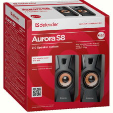 Акустика Defender Aurora S8 Black 2.0, 8 W, USB (65408)