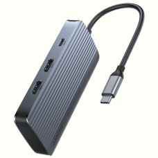 Перехідник Anker USB-C Hub - 7-in-1 - PD in 100W, 2xHDMI, 4xUSB-A Black