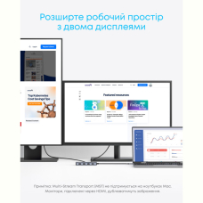 Перехідник Anker USB-C Hub - 7-in-1 - PD in 100W, 2xHDMI, 4xUSB-A Black