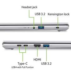 Ноутбук Acer Aspire Go 15 AG15-72P-56WZ (NX.JSVEU.011) Pure Silver