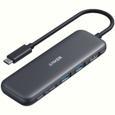 Перехідник Anker USB-C Hub 332 5-in-1 Black