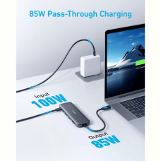 Перехідник Anker USB-C Hub 332 5-in-1 Black