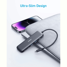 Перехідник Anker USB-C Hub 332 5-in-1 Black