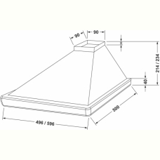 Витяжка Jantar PASSAT 420 LED 60 BR 