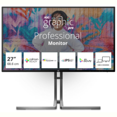 Монiтор 27" AOC U27U3CV Black