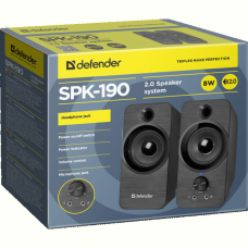 Акустика Defender 2.0 SPK 190 USB 8W Black (65190)