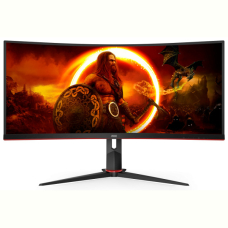 Монiтор 34" AOC CU34G2XP/BK Black/Red